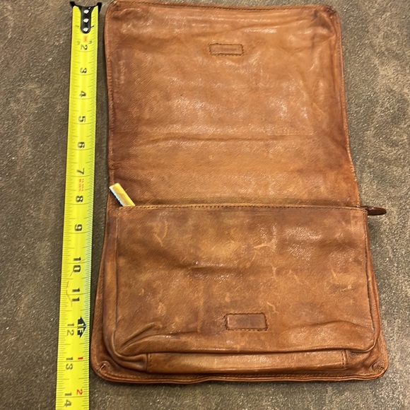 SALE! Tory Burch RareFind Leather Brown Red Bronze PurseWalletMagneticSnapZipper - Picture 11 of 16